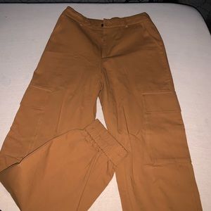 Shein joggers over sized. Orange/ mustard color
